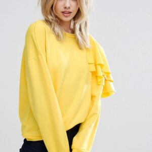 Frill Detail Sweatshirt